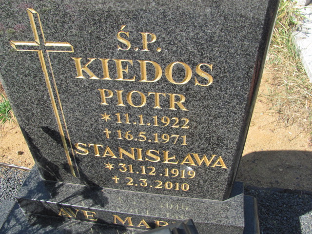 Piotr Kiedos 1922 Przeźmierowo - Grobonet - Wyszukiwarka osób pochowanych