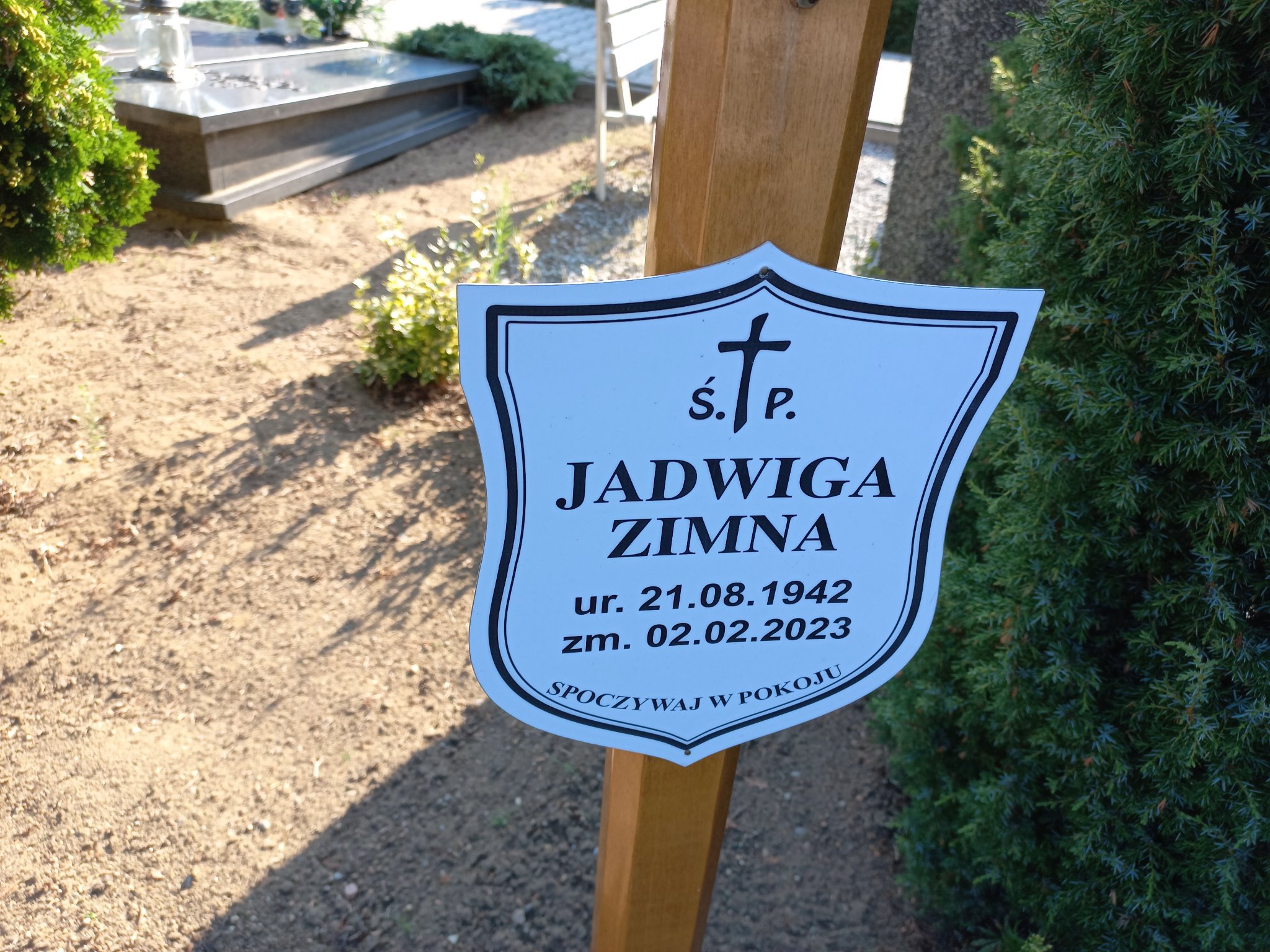 Jadwiga Zimna 1942 Przeźmierowo - Grobonet - Wyszukiwarka osób pochowanych