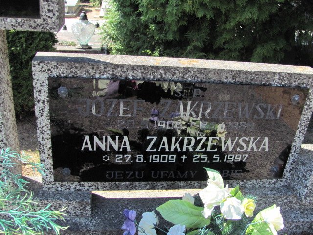 Anna Zakrzewska 1909 Przeźmierowo - Grobonet - Wyszukiwarka osób pochowanych