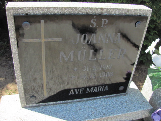 Joanna Muller  1910 Przeźmierowo - Grobonet - Wyszukiwarka osób pochowanych