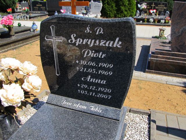 Piotr Spryszak 1909 Przeźmierowo - Grobonet - Wyszukiwarka osób pochowanych