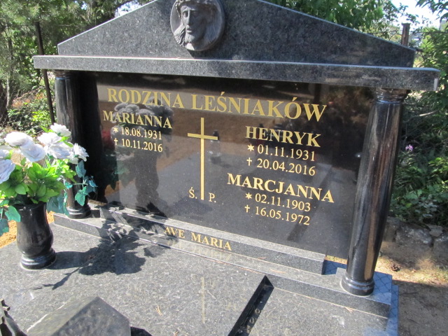 Marcjanna Leśniak 1903 Przeźmierowo - Grobonet - Wyszukiwarka osób pochowanych